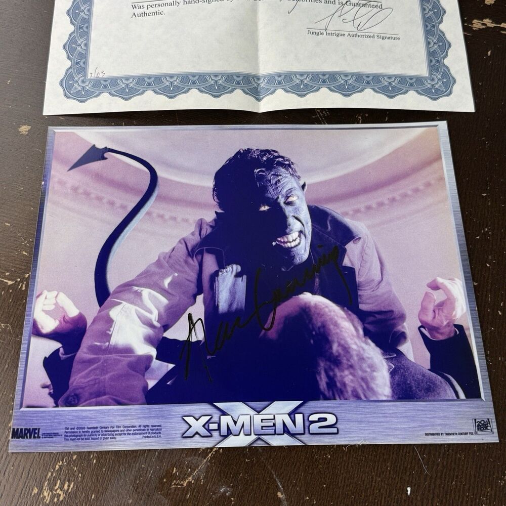 Alan Cumming Signed 8x10 Nightcrawler X2 X-Men Autographed Photo With COA